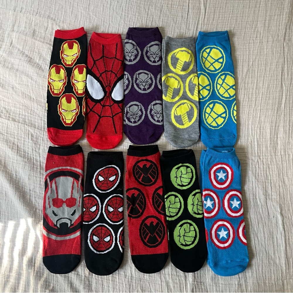 MARVEL - Superhero Themed Ankle Socks Set
